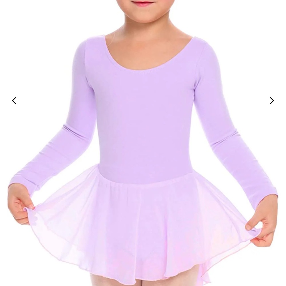Arshiner Lilac Dance Ballet Recital Long Sleeves Dress Size 140 Contemporary